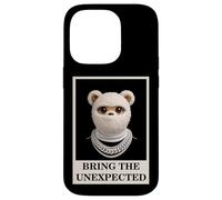 Funny Wild Teddy Bear with Fur Mask Bring The Unexpected Coque pour iPhone 14 Pro