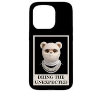 Funny Wild Teddy Bear with Fur Mask Bring The Unexpected Coque pour iPhone 15 Pro