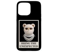 Funny Wild Teddy Bear with Fur Mask Bring The Unexpected Coque pour iPhone 15 Pro Max