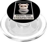 Funny Wild Teddy Bear with Fur Mask Bring The Unexpected PopSockets PopGrip pour MagSafe
