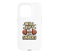 Funny Will Lift for Snacks Citations Sarcastique Fitness Workout Coque pour iPhone 15 Pro