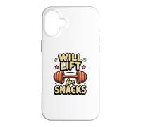 Funny Will Lift for Snacks Citations Sarcastique Fitness Workout Coque pour iPhone 16 Plus