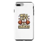 Funny Will Lift for Snacks Citations Sarcastique Fitness Workout Coque pour iPhone 7 Plus/8 Plus