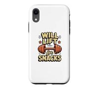Funny Will Lift for Snacks Citations Sarcastique Fitness Workout Coque pour iPhone XR