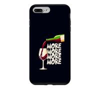 Funny Wine Lover pour Me More Red Wine Humour Coque pour iPhone 7 Plus/8 Plus