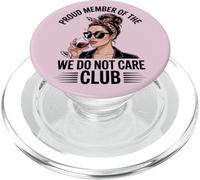 Funny Wine Lover Woman Sarcastic Self Care Humour Club PopSockets PopGrip pour MagSafe