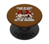 Funny Wine Quote for Wine Mom and Dad Drinking Couple GNOME PopSockets PopGrip Adhésif