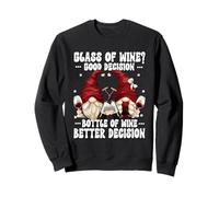 Funny Wine Quote for Wine Mom and Dad Drinking Couple GNOME Sweatshirt