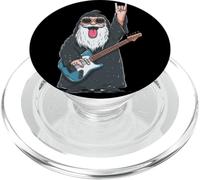 Funny Wizard Rock Music Lover Barbu Man Graphic Playful PopSockets PopGrip pour MagSafe