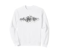 Funny Wobbly Piano Music Notes - Pianiste & Musicien Graphic Sweatshirt