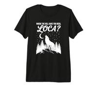 Funny Wolf Where Hell Have You Been Loca Retro T-Shirt Haut de Gamme