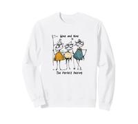 Funny Women Golf Wine and 9 The Perfect Pair Sweatshirt