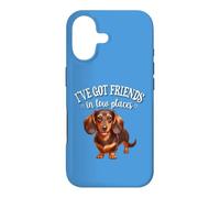 Funny Womens Friends in Low Places Brown Dachshund Lover Coque pour iPhone 17