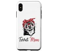 Funny Womens Girls Glasses Bandana Mom Ferret Lover Coque pour iPhone XS Max