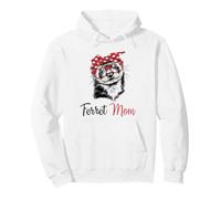 Funny Womens Girls Glasses Bandana Mom Ferret Lover Sweat à Capuche