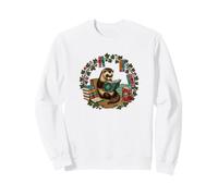 Funny Womens Girls Reading Books Read Mom Ferret Lover Sweatshirt