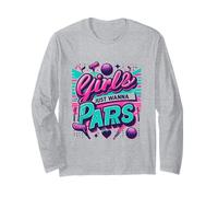 Funny Women's Golf - Girls Just Wanna Have Pars Manche Longue