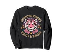 Funny Women's I Support Women's Rights And Wrongs Esthetic Sweatshirt