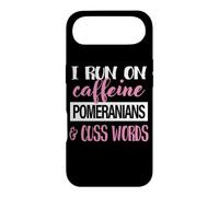 Funny Womens Pom Moms Run on Caffeine Pomeranians Lover Coque pour iPhone Air