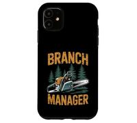 Funny Woodworker Logger Branch Manager Arborist Lineman Work Coque pour iPhone 11