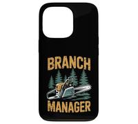 Funny Woodworker Logger Branch Manager Arborist Lineman Work Coque pour iPhone 13 Pro