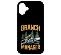 Funny Woodworker Logger Branch Manager Arborist Lineman Work Coque pour iPhone 16 Plus
