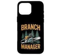 Funny Woodworker Logger Branch Manager Arborist Lineman Work Coque pour iPhone 16 Pro Max