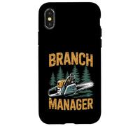 Funny Woodworker Logger Branch Manager Arborist Lineman Work Coque pour iPhone X/XS