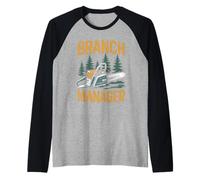 Funny Woodworker Logger Branch Manager Arborist Lineman Work Manche Raglan