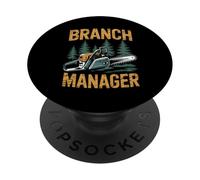 Funny Woodworker Logger Branch Manager Arborist Lineman Work PopSockets PopGrip Adhésif