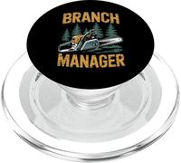Funny Woodworker Logger Branch Manager Arborist Lineman Work PopSockets PopGrip pour MagSafe