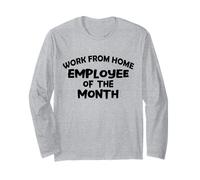 Funny Work from Home Employee of The Month Home Office Manche Longue
