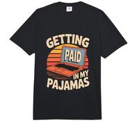 Funny Working from Home Memes Getting Paid in My Pyjamas Comfort Colors Adult Heavyweight T-Shirt