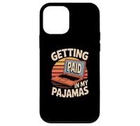 Funny Working from Home Memes Getting Paid in My Pyjamas Coque pour iPhone 12 Mini
