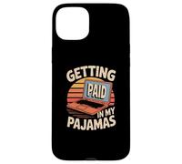 Funny Working from Home Memes Getting Paid in My Pyjamas Coque pour iPhone 15 Plus