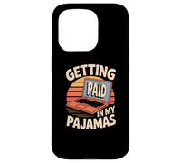 Funny Working from Home Memes Getting Paid in My Pyjamas Coque pour iPhone 15 Pro