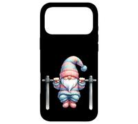 Funny Working Out GNOME with Pull-Up Bar for Fitness Lover Coque pour iPhone 17 Pro Max