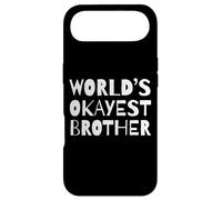 Funny World's Okayest Brother Sarcastic Humor Sibling Coque pour iPhone Air