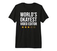 Funny World's Okayest éditeur vidéo T-Shirt Haut de Gamme