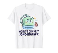 Funny Worlds Okayest Sonographer Cadeau Technique pour échographie T-Shirt