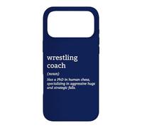 Funny Wrestling Coach Definition Wrestling Strategy Wrestler Coque pour iPhone 17 Pro Max