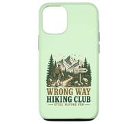 Funny Wrong Way Hiking Club Still Have Fun Trail Hiker Coque pour iPhone 12/12 Pro