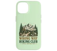 Funny Wrong Way Hiking Club Still Have Fun Trail Hiker Coque pour iPhone 14