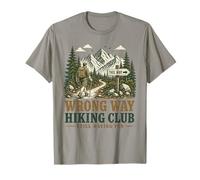 Funny Wrong Way Hiking Club Still Have Fun Trail Hiker T-Shirt