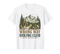 Funny Wrong Way Hiking Club Still Have Fun Trail Hiker T-Shirt