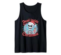 Funny Xmas Skeleton Graphic. Dead Inside But It's Christmas Débardeur