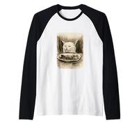 Funny Yelled at Cat Lovers Meme Sumi-e Art Japonais Anime Manche Raglan