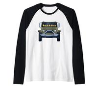 Funny Yellow Rubber Duck Collecting Off-Road Truck Humor Manche Raglan