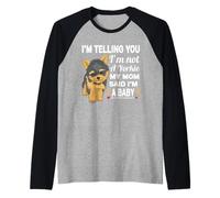 Funny Yorkie Je Te dis Que Je ne suis Pas Un Yorkie Manche Raglan