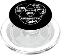 Funny You are Here Dystopian Venn Diagramme English Teacher W PopSockets PopGrip pour MagSafe